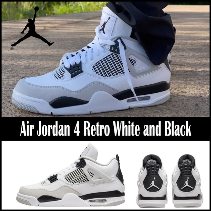 조던 4 레트로 화이트 앤 블랙
