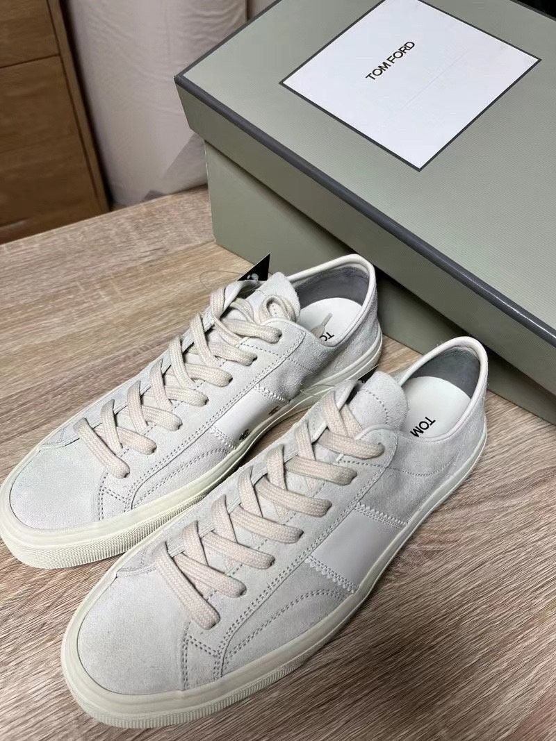 톰포드 스웨이드 캠브리지 스니커즈 마블 크림