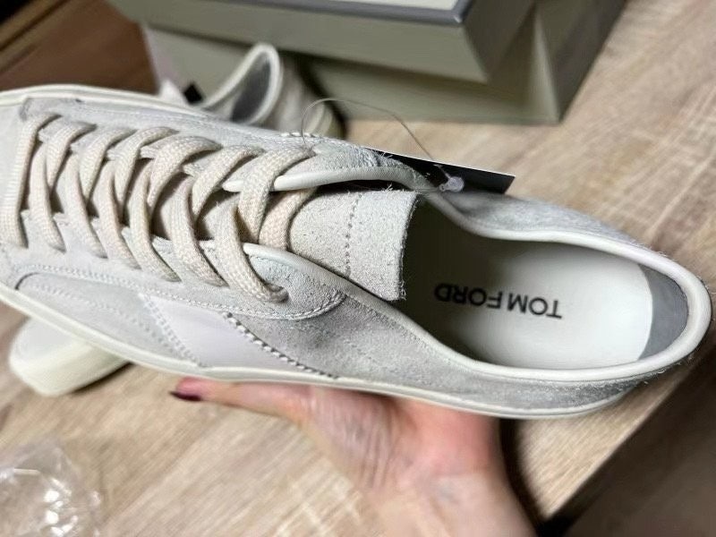 톰포드 스웨이드 캠브리지 스니커즈 마블 크림