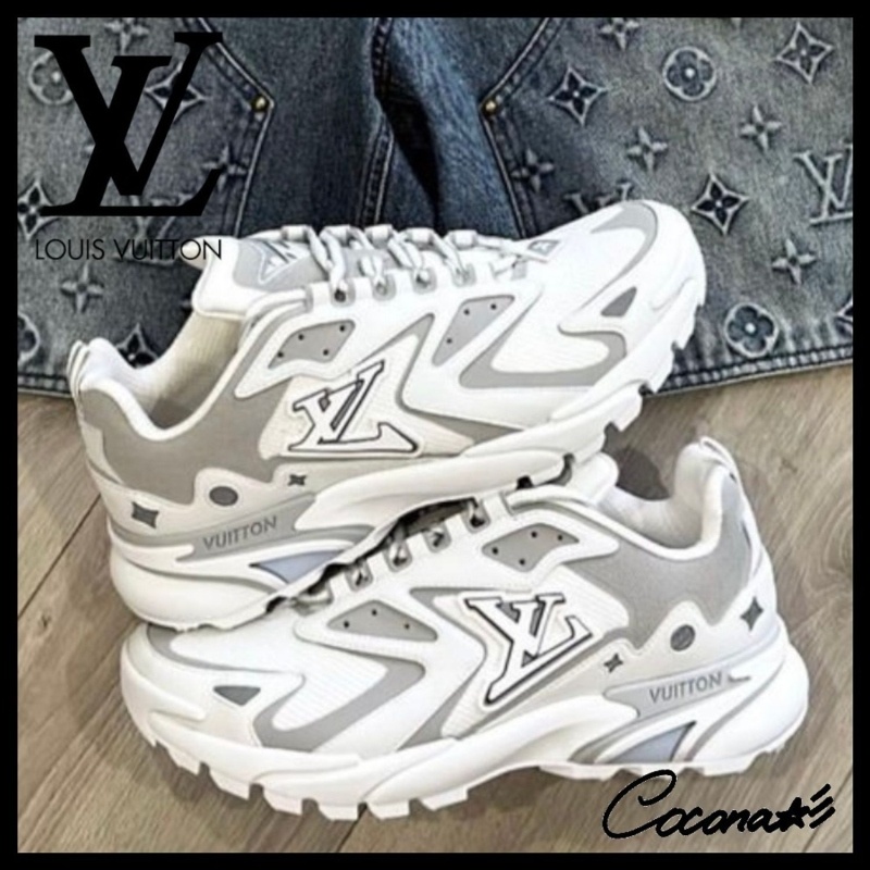 루이비통 러너 태틱 스니커즈 화이트