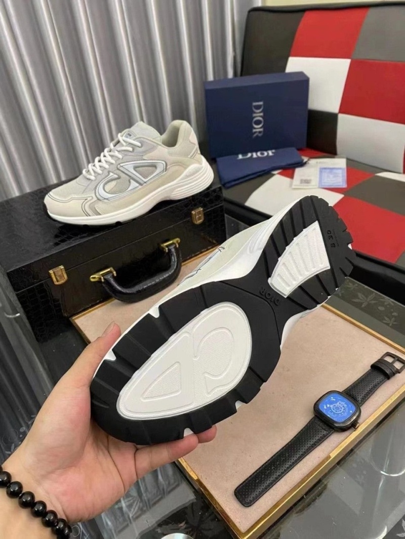 디올 B30 스니커즈 메쉬 테크니컬 패브릭 그레이