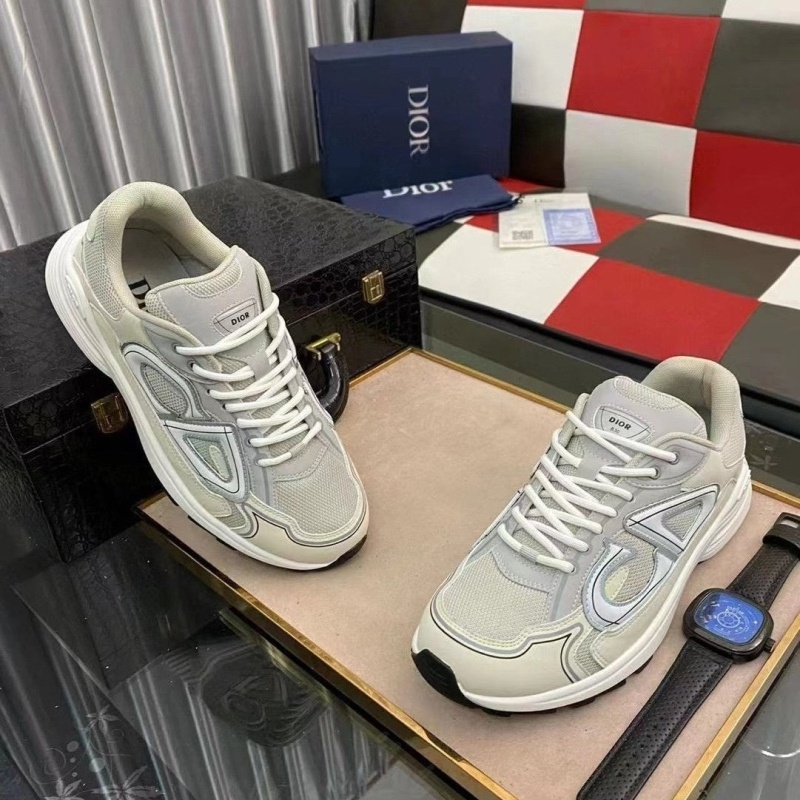디올 B30 스니커즈 메쉬 테크니컬 패브릭 그레이