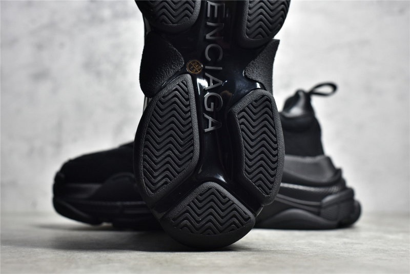 발렌시아가 x 아디다스 트리플 S 스니커즈 블랙
