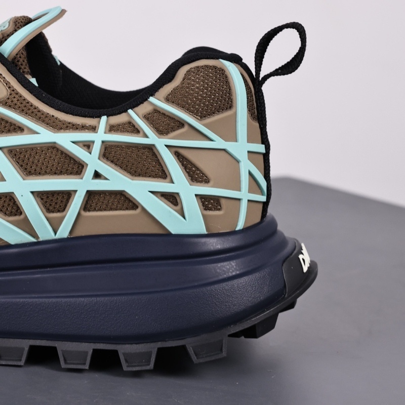 디올 B31 러너 스니커즈 카키 테크니컬 메쉬 터콰이즈