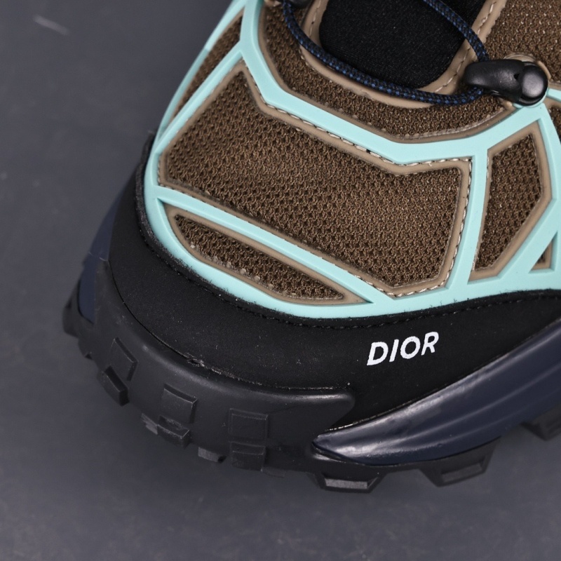 디올 B31 러너 스니커즈 카키 테크니컬 메쉬 터콰이즈