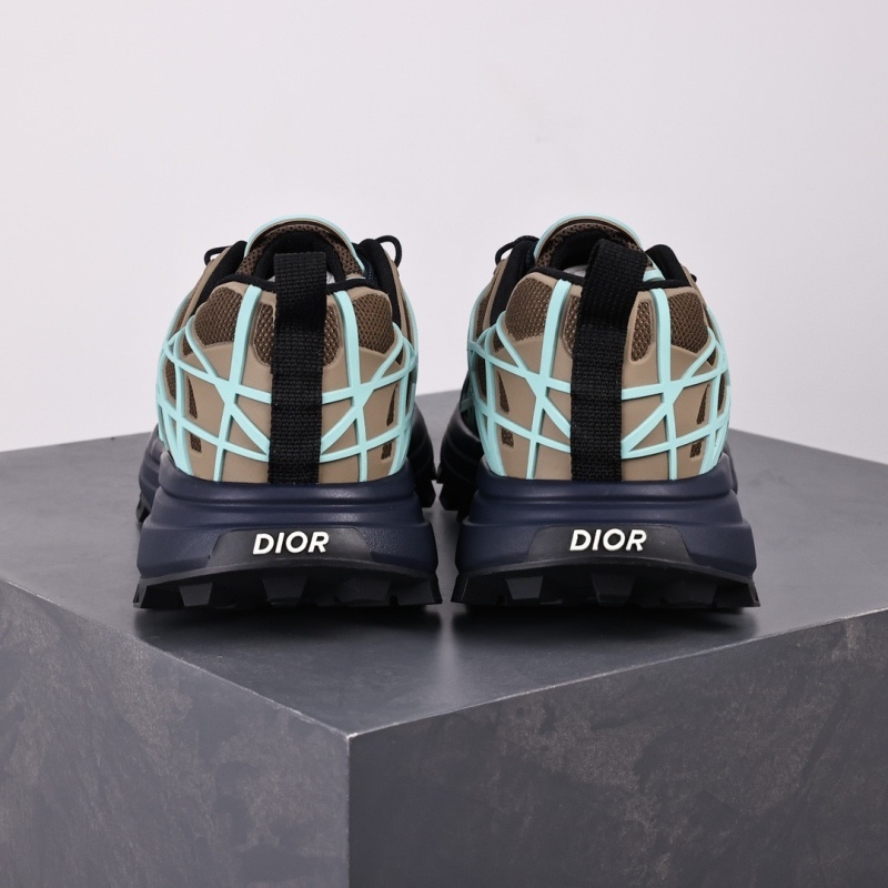 디올 B31 러너 스니커즈 카키 테크니컬 메쉬 터콰이즈