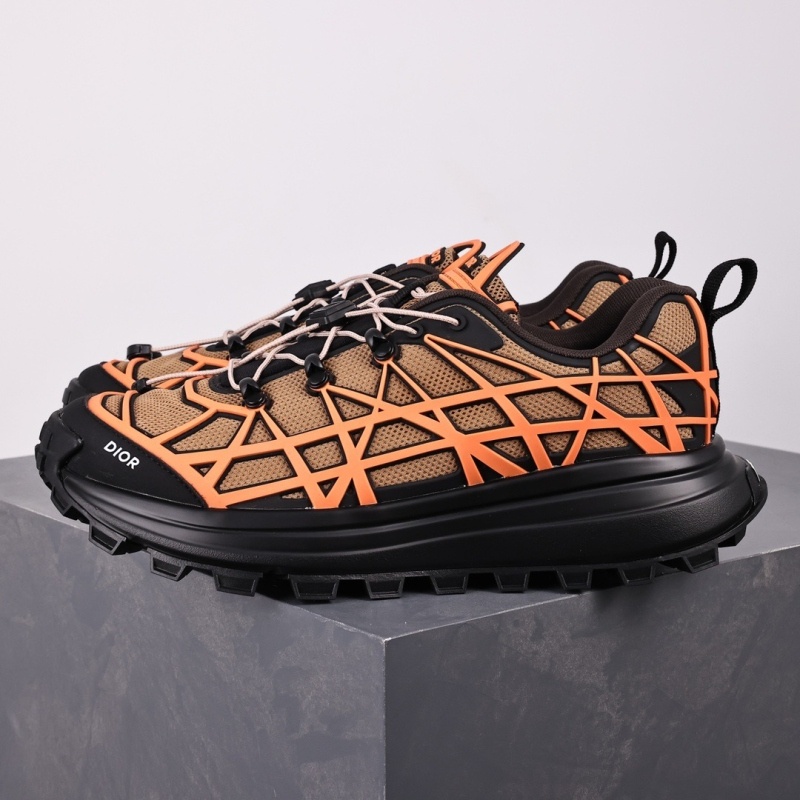 디올 B31 러너 스니커즈 베이지 테크니컬 메쉬 오렌지