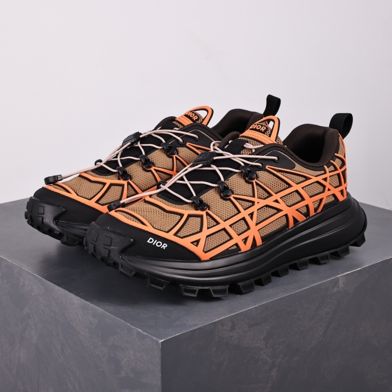 디올 B31 러너 스니커즈 베이지 테크니컬 메쉬 오렌지