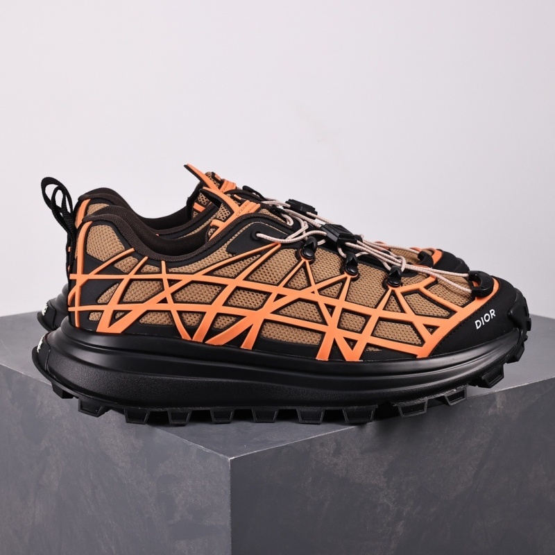 디올 B31 러너 스니커즈 베이지 테크니컬 메쉬 오렌지