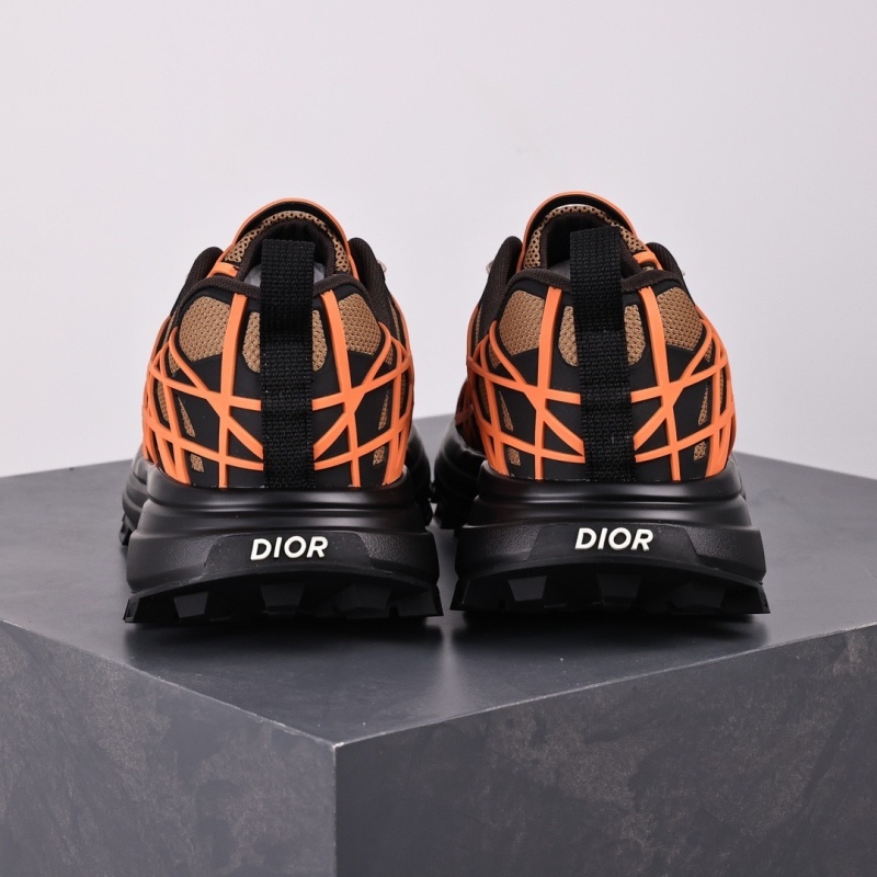 디올 B31 러너 스니커즈 베이지 테크니컬 메쉬 오렌지
