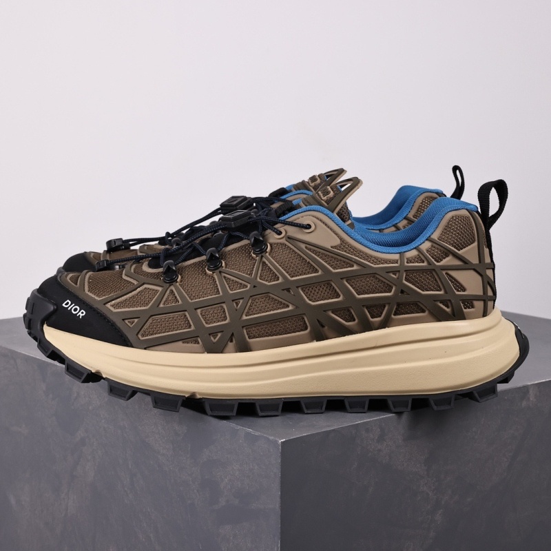 디올 B31 러너 스니커즈 브라운 테크니컬 메쉬 카키