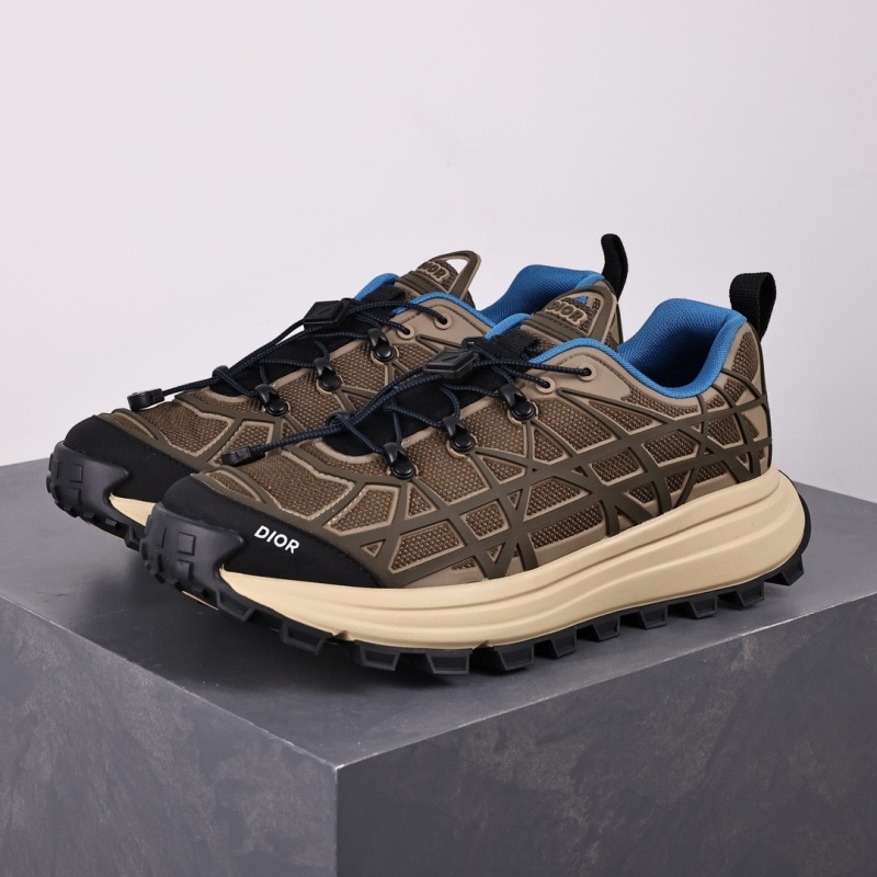 디올 B31 러너 스니커즈 브라운 테크니컬 메쉬 카키