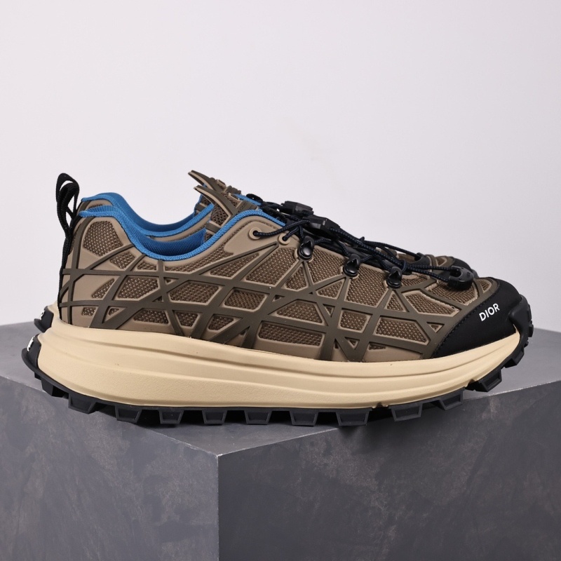 디올 B31 러너 스니커즈 브라운 테크니컬 메쉬 카키