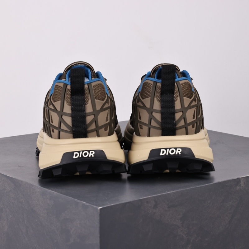 디올 B31 러너 스니커즈 브라운 테크니컬 메쉬 카키