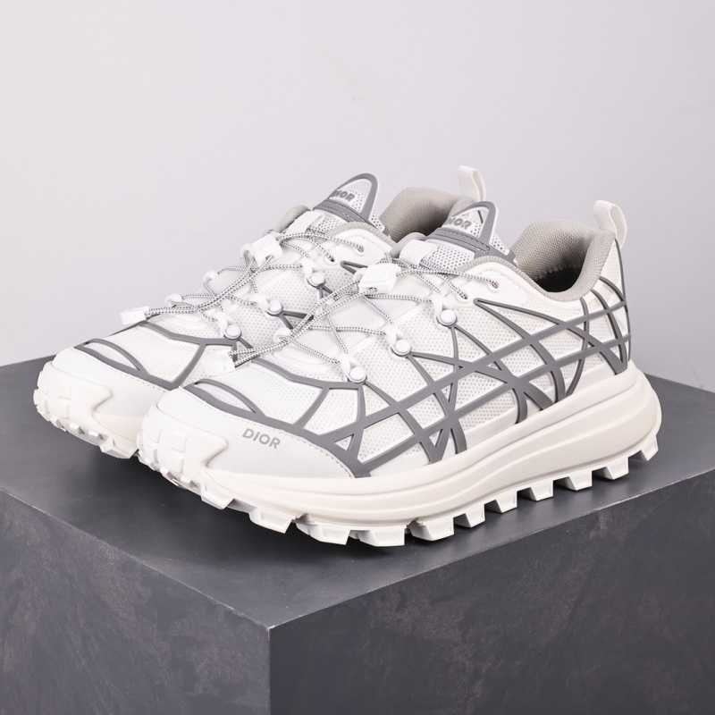 디올 B31 러너 스니커즈 화이트 테크니컬 메쉬 그레이