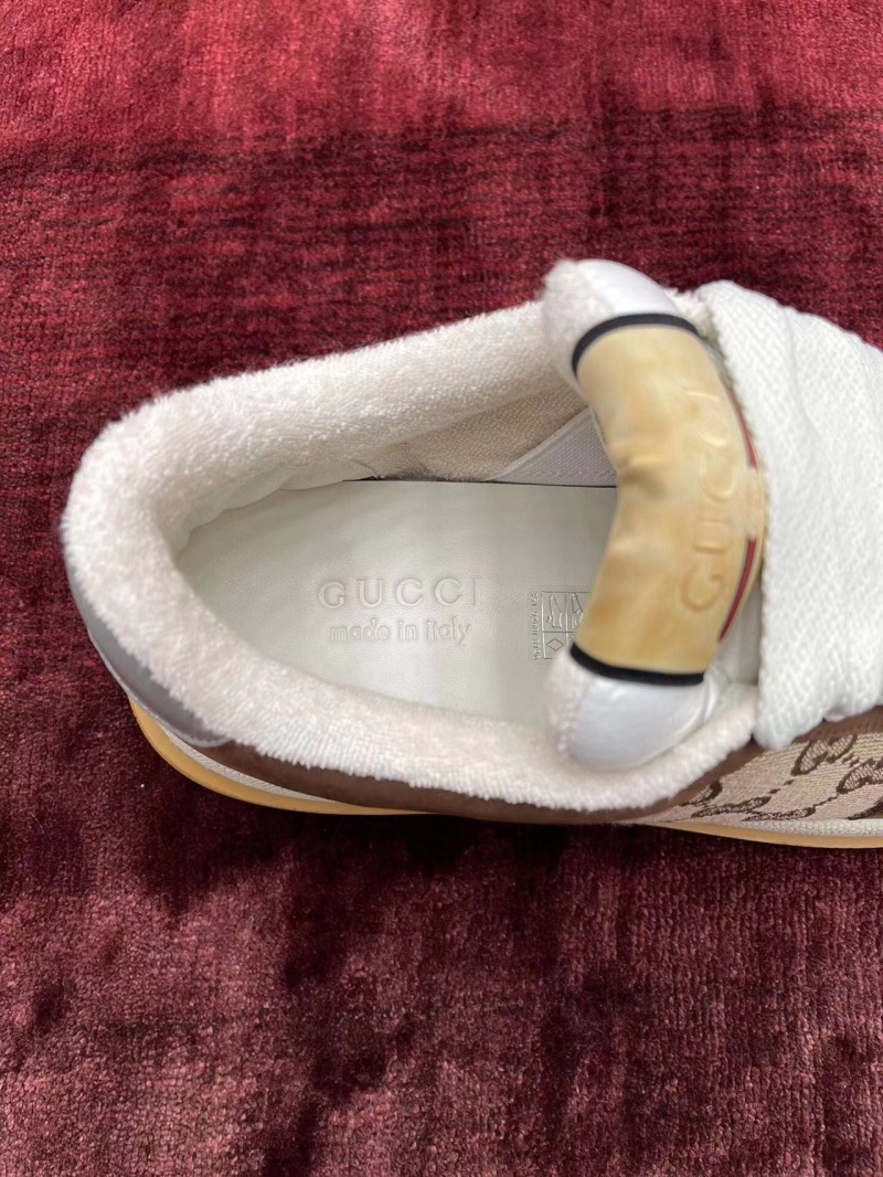 구찌 스크리너 GG 스니커즈 베이지 에보니 GG 캔버스