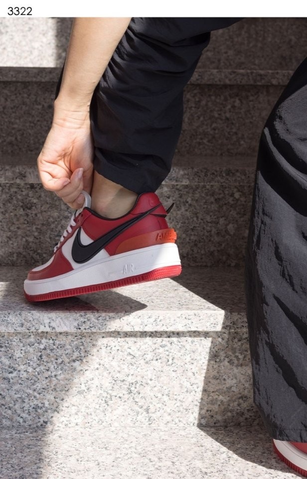 나이키 x 앰부쉬 에어포스1 로우 - 레드