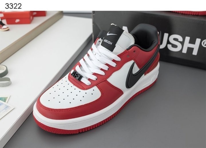 나이키 x 앰부쉬 에어포스1 로우 - 레드