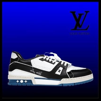 루이비통 LV 트레이너 스니커즈 화이트 블랙 블루