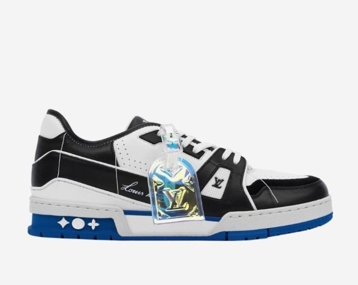 루이비통 LV 트레이너 스니커즈 화이트 블랙 블루