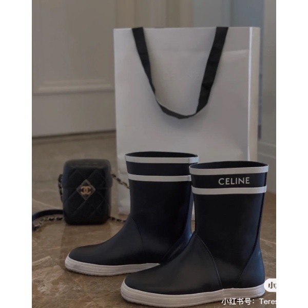 셀린느 러버 레인 부츠