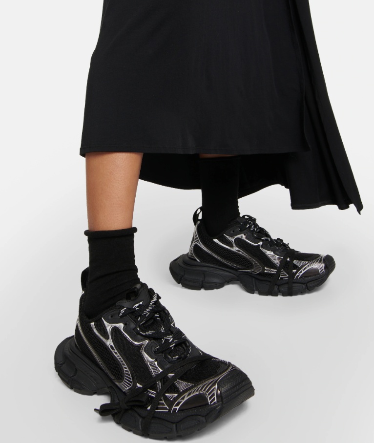 발렌시아가 3XL 스니커즈 블랙 화이트