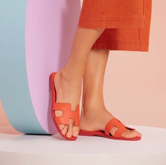 에르메스 오란 앱송 슬리퍼 ( 오렌지 )