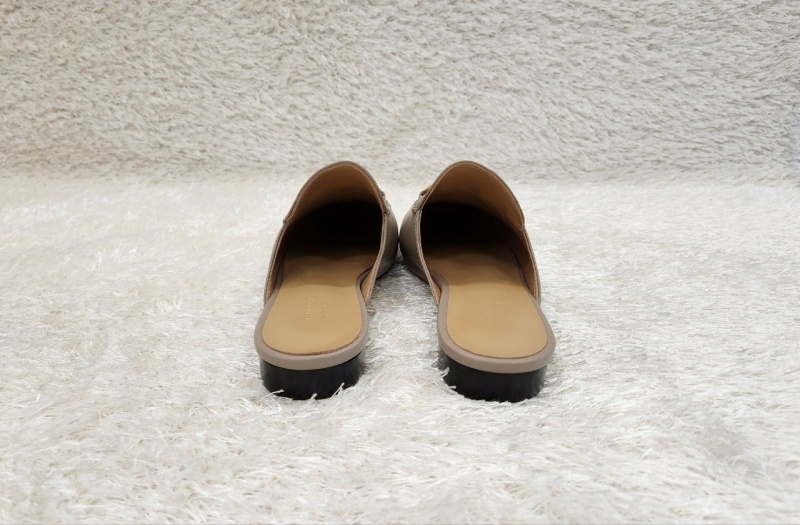 구찌 프린스타운 레더 홀스빗 뮬 -베이지