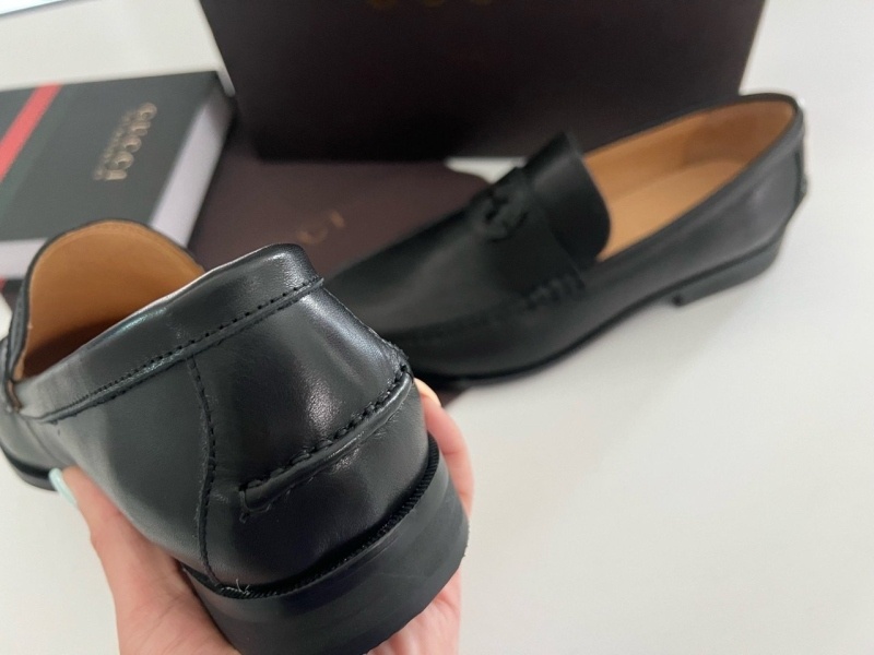 구찌 인터로킹 G래더 로퍼 -블랙