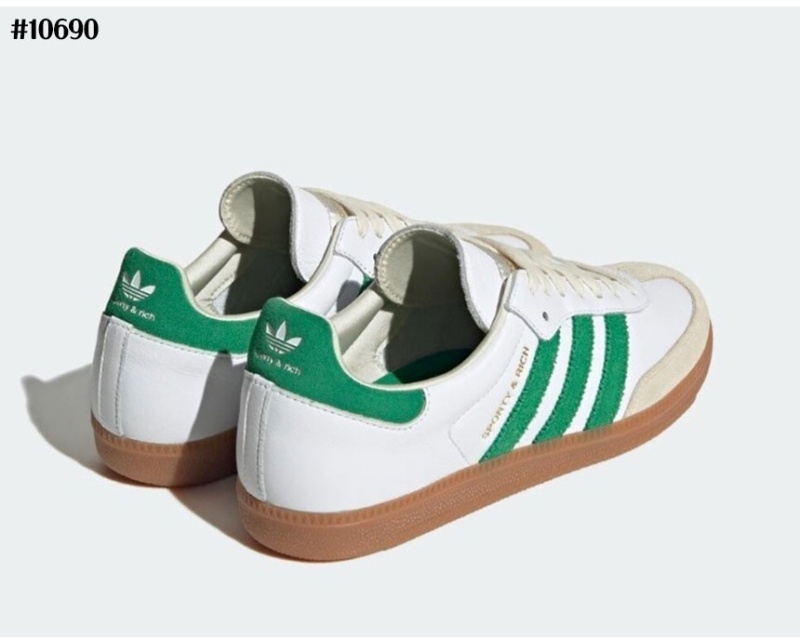 아디다스 x 스포티앤리치 삼바 OG 클라우드 스니커즈 화이트 그린