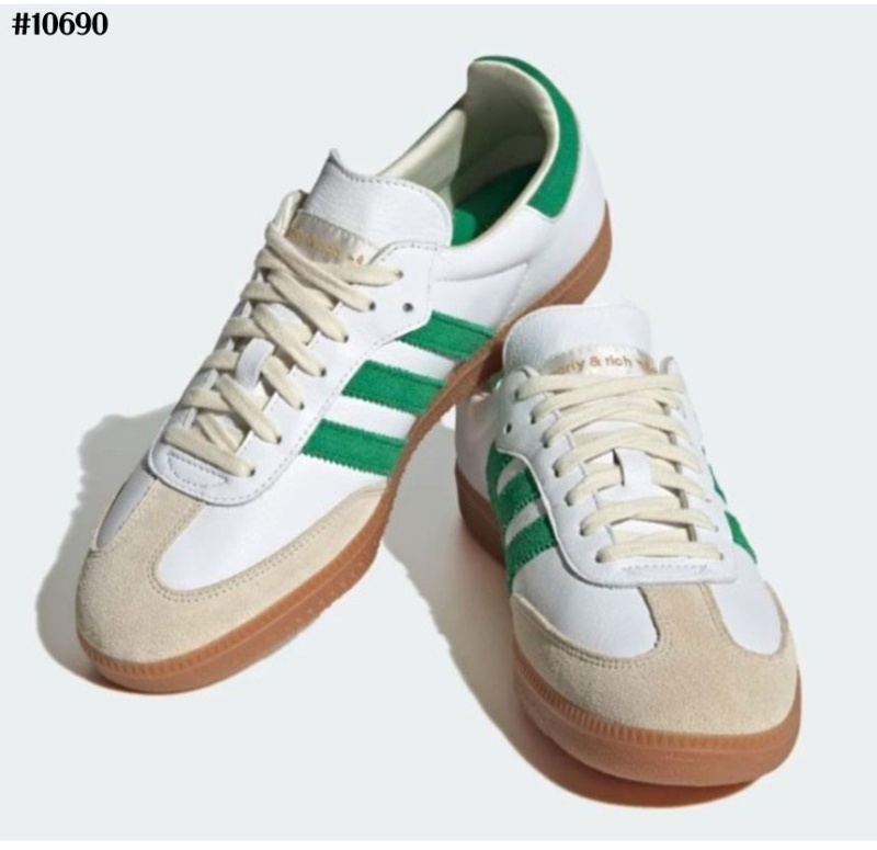 아디다스 x 스포티앤리치 삼바 OG 클라우드 스니커즈 화이트 그린