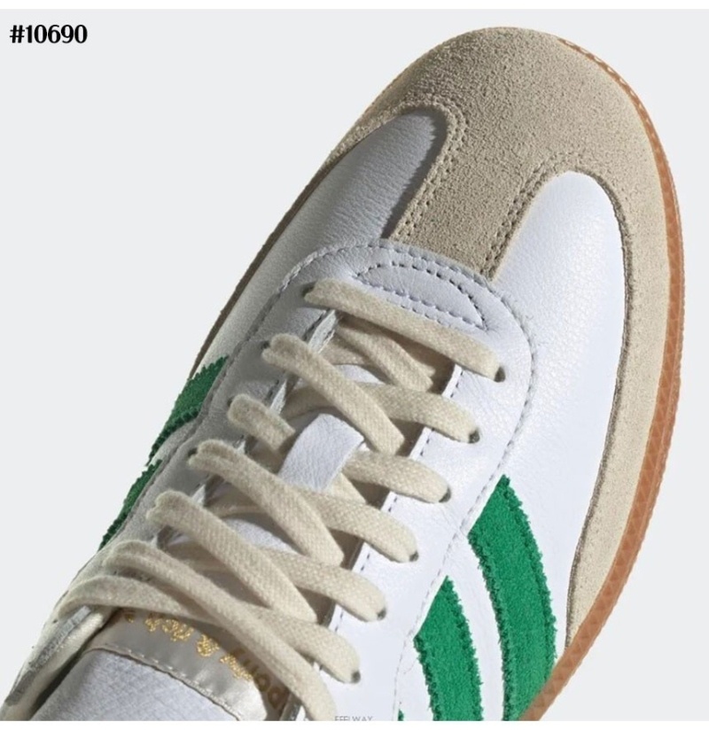 아디다스 x 스포티앤리치 삼바 OG 클라우드 스니커즈 화이트 그린