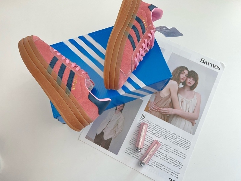 아디다스 가젤 볼드 스니커즈 핑크 글로우