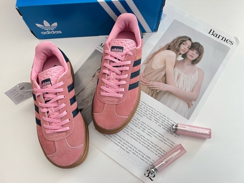 아디다스 가젤 볼드 스니커즈 핑크 글로우