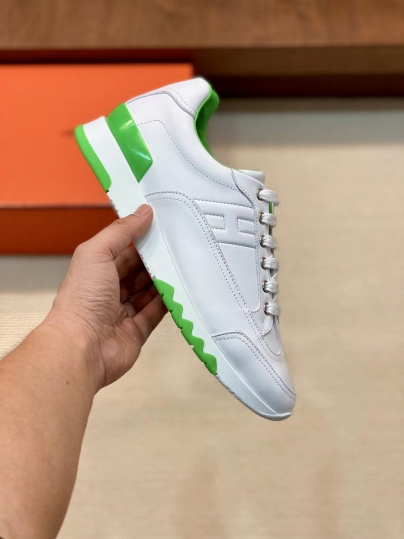 에르메스 트레일 스니커즈 - 화이트 그린