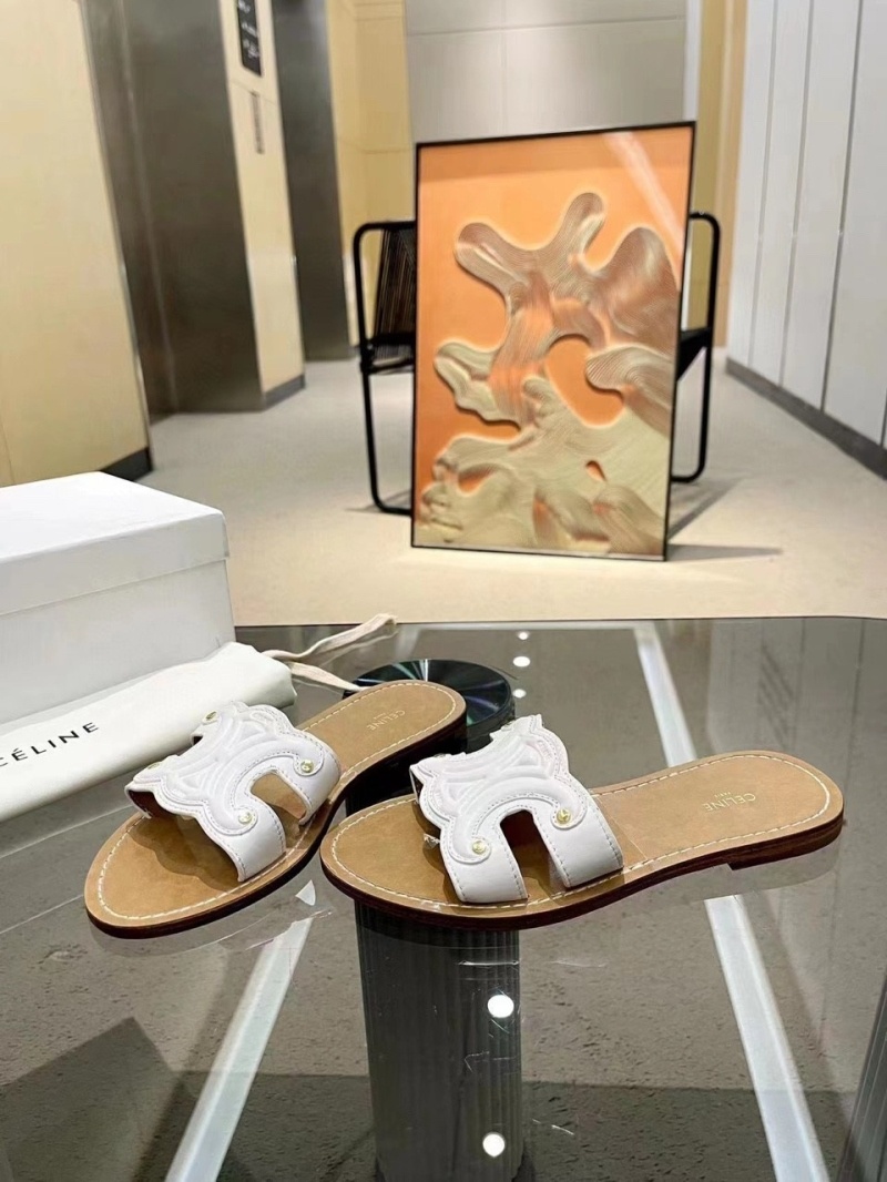 셀린느 트리오페 뮬 화이트