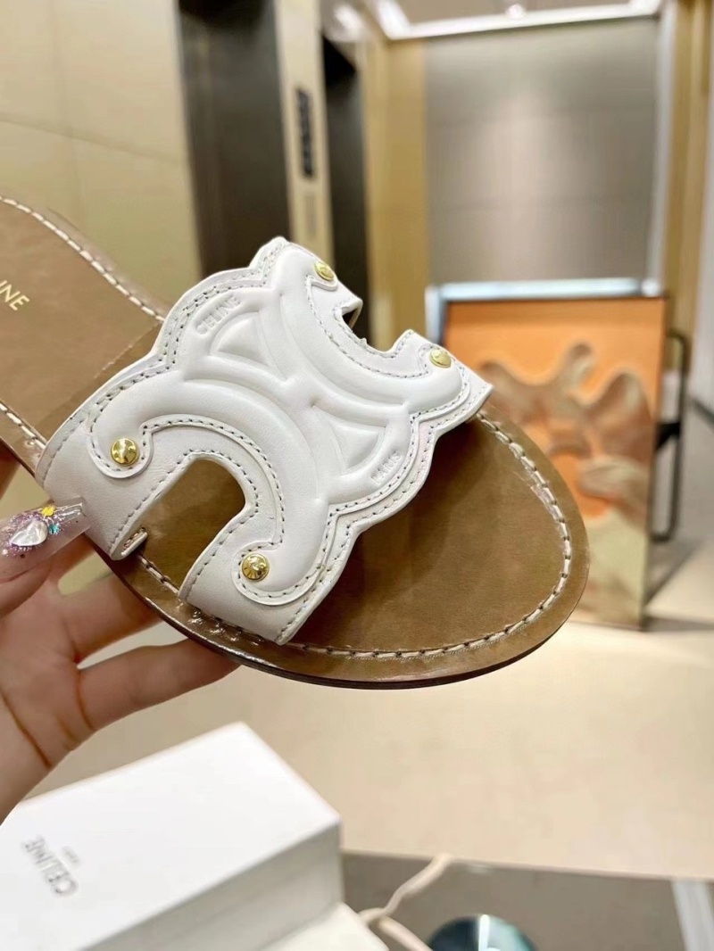 셀린느 트리오페 뮬 화이트