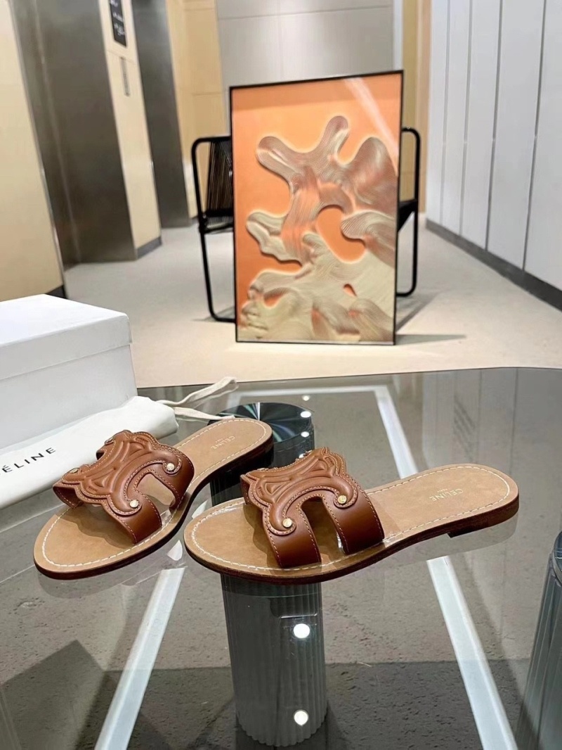 셀린느 트리오페 뮬 브라운