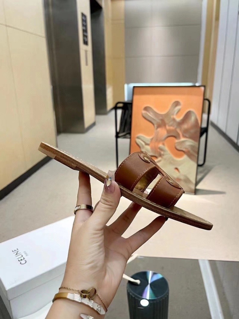 셀린느 트리오페 뮬 브라운