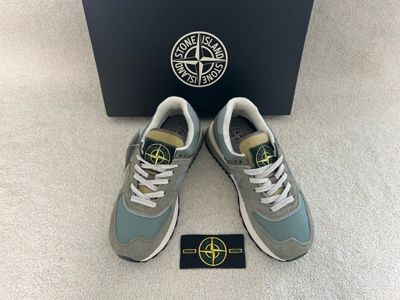 뉴발란스 x 스톤아일랜드 574 스니커즈 레고시그린