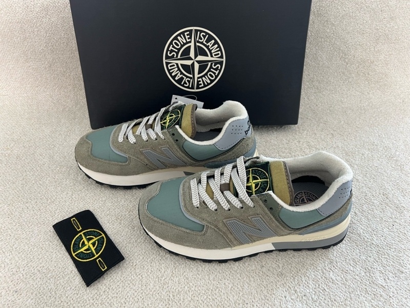 뉴발란스 x 스톤아일랜드 574 스니커즈 레고시그린