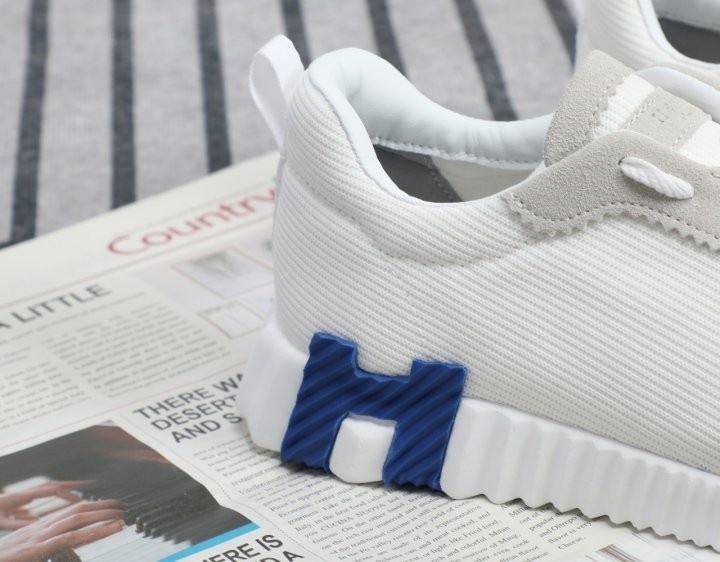 에르메스 바운싱 스니커즈 ( 화이트 블루 & 옐로우 )