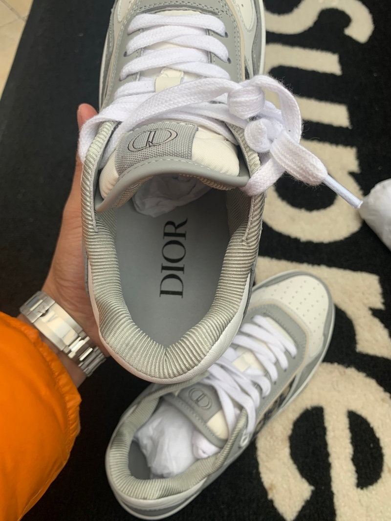 디올 B27 오블리크 로우탑 스니커즈 - 그레이