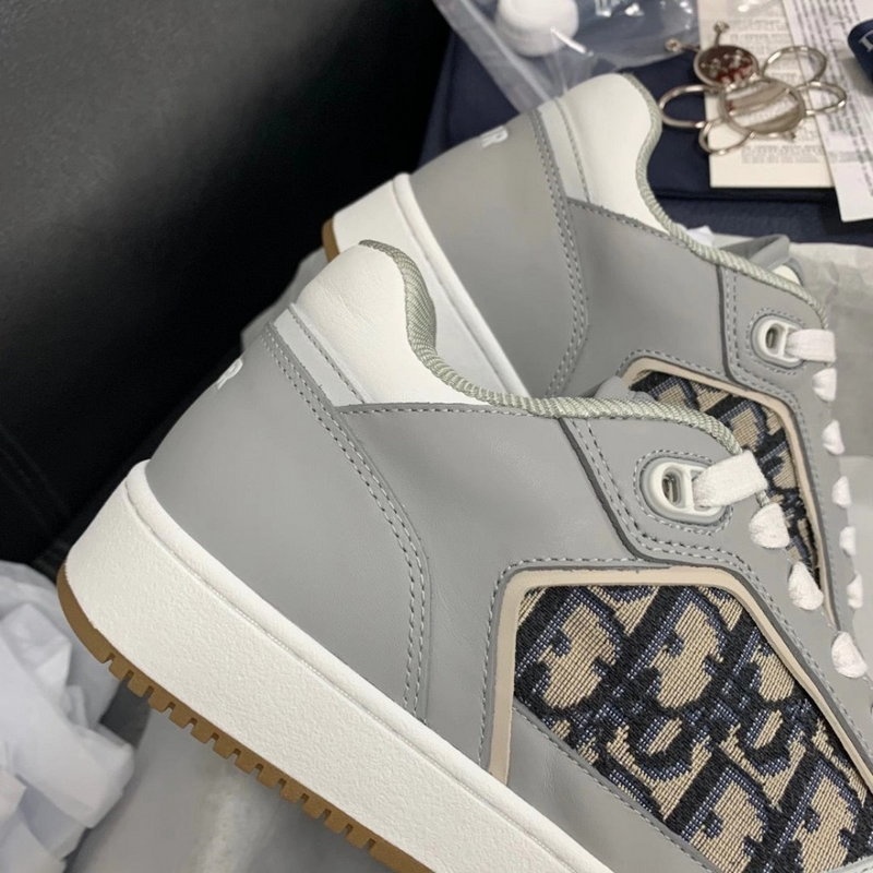 디올 B27 오블리크 로우탑 스니커즈 - 그레이