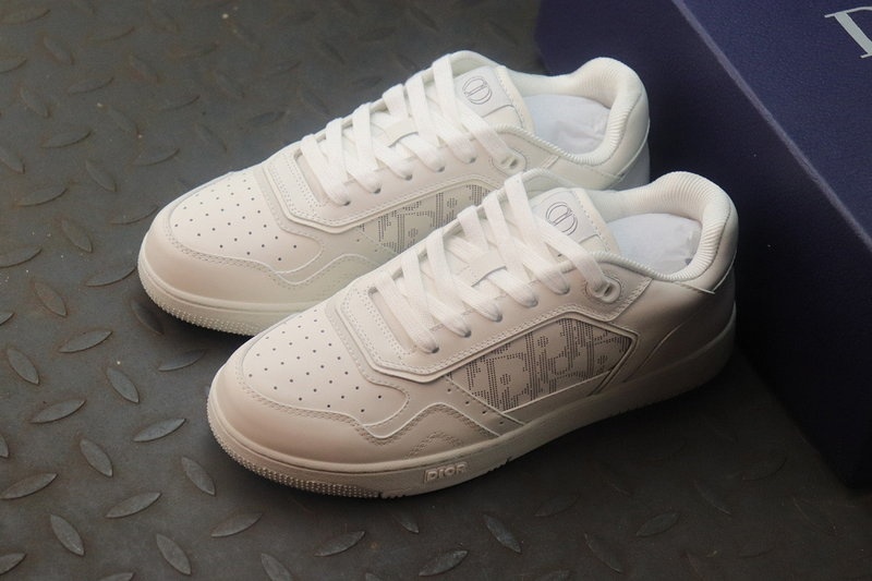 디올 B27 오블리크 로우탑 스니커즈 - 화이트