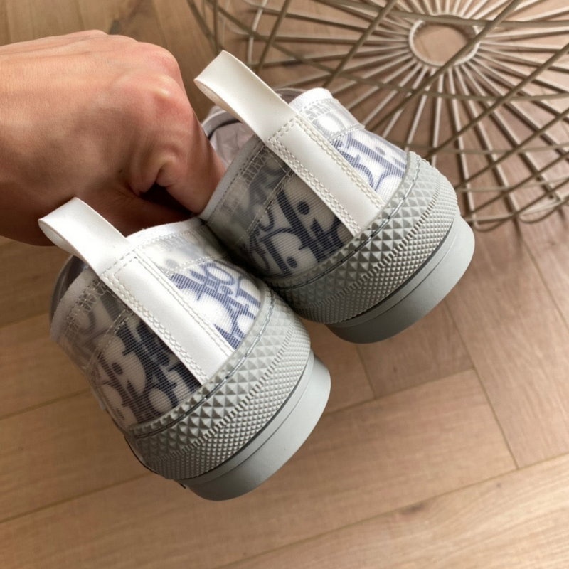 디올 B23 로우 네이비 디올 오블리크 화이트 -로우 -해외배송-