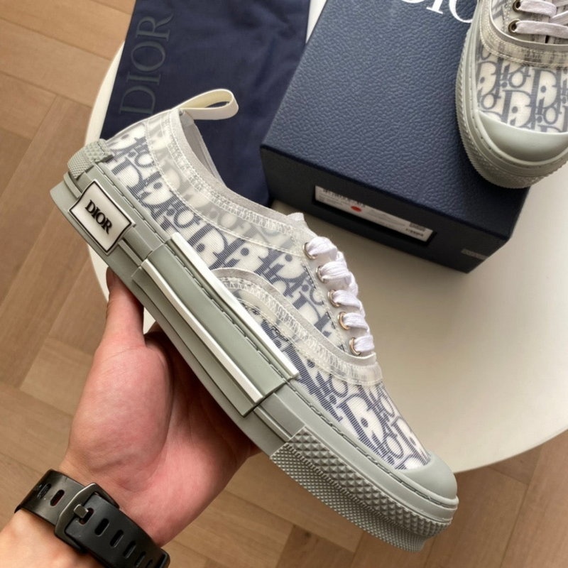 디올 B23 로우 네이비 디올 오블리크 화이트 -로우 -해외배송-