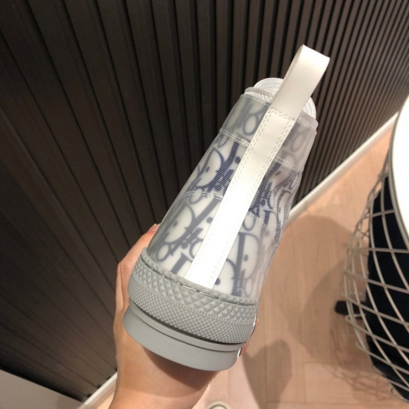 디올 B23 하이 그레이 러버 솔 디올 오블리크 캔버스 네이비 블루 -해외배송-