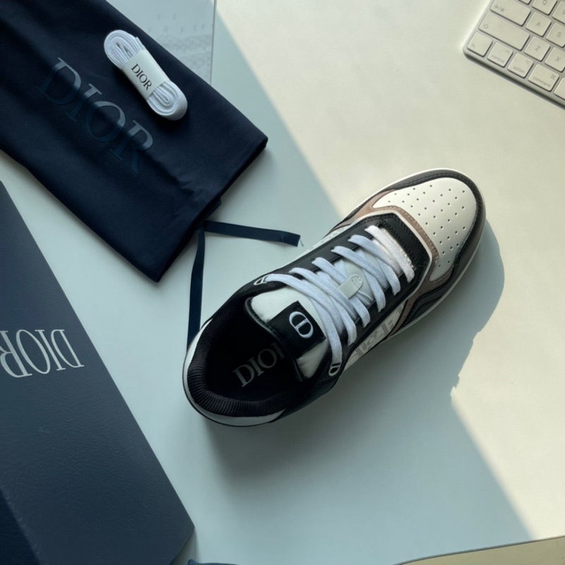 디올 B27 로우탑 스니커즈 블랙 화이트 베이지 -해외배송-