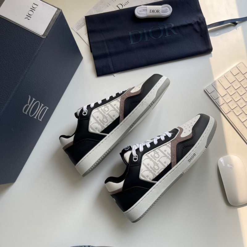 디올 B27 로우탑 스니커즈 블랙 화이트 베이지 -해외배송-
